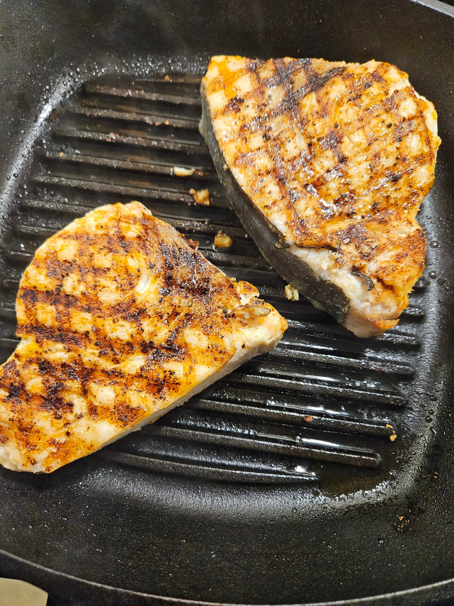 Swordfish on the grill